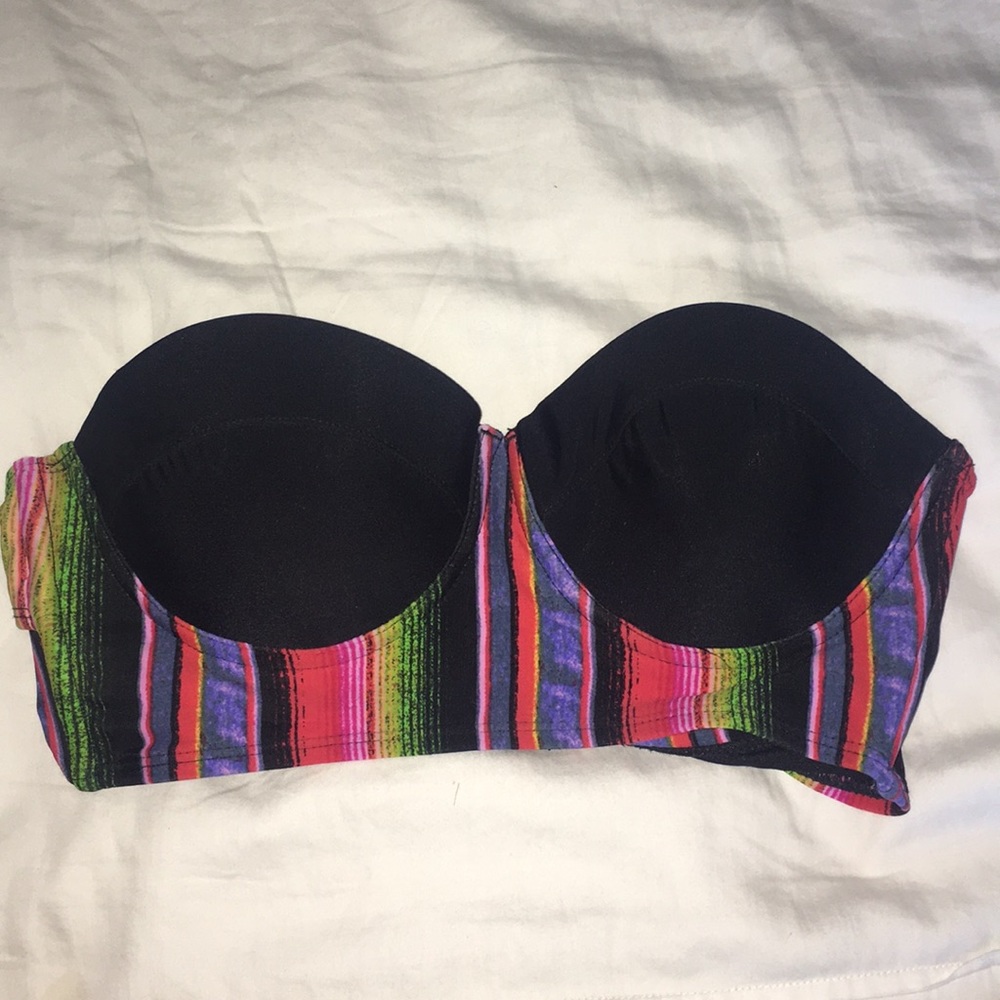 Pacsun, tribal print, bandeau swimsuit